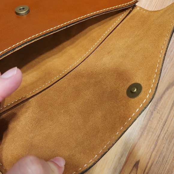 Patricia Nash Brown Leather Clutch Purse Wallet - Picture 5 of 10